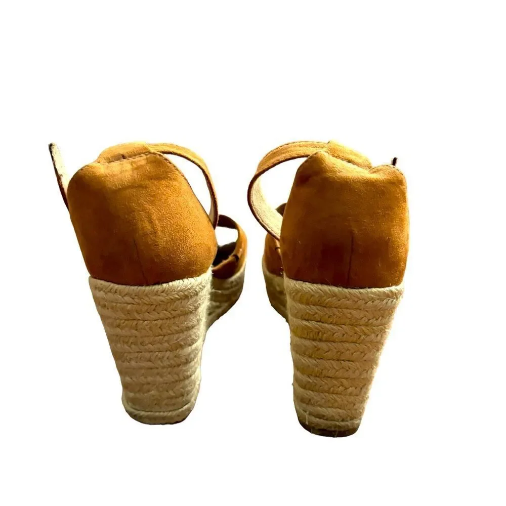 Universal Thread Chestnut Emery Espadrille Sandals Size 8.5